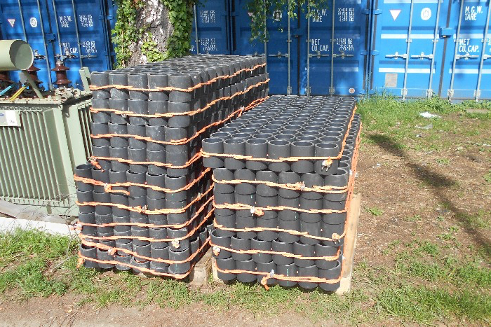 Gleismatten für eine Gleisbaustelle