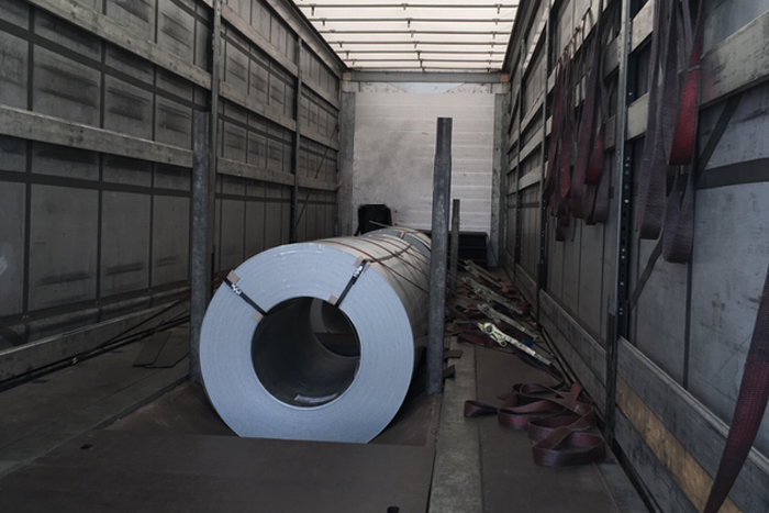 Coils mit Walzblech bei 22t Gesamtgewicht