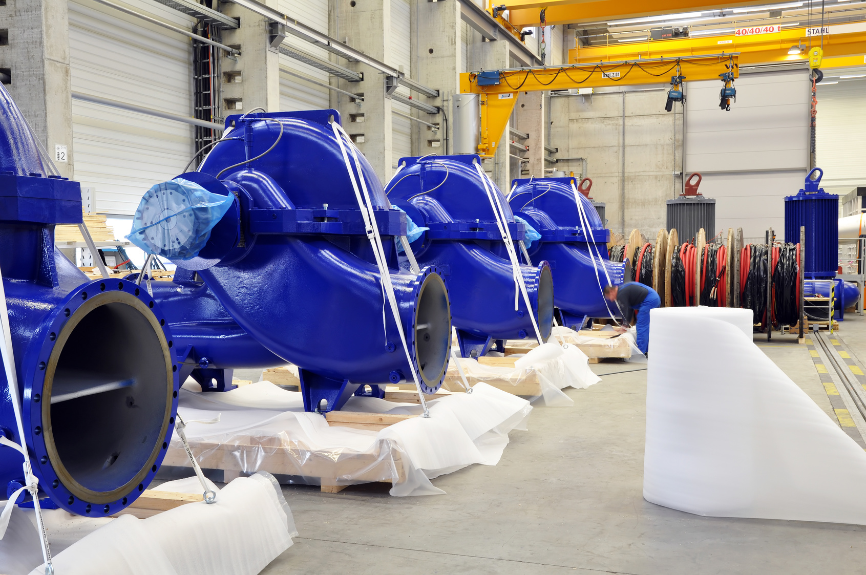 Große Pumpen für Sondertransport