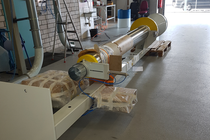 Vorbereitung zum Transport einer Antriebswelle © DTH Service GmbH- Maintal Vorbereitung zum Transport einer Antriebswelle